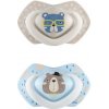 CANPOL BABIES Set symetrických silikónových cumlíkov 18m+ Bonjour Paris modrý