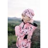 Fleecový nákrčník ružová (kolekcia SAKUROVÝ KVET)