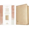 NLT Every Womans Bible (Leatherlike, Soft Gold, Red Letter, Filament Enabled) (Tyndale)
