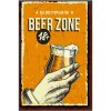 Ceduľa Beer - Zone Vintage style 30cm x 20cm Plechová tabuľa