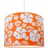 LAMPDAR Detský luster FLOWERS 1xE27/60W/230V oranžová SA0772 + záruka 3 roky zadarmo + záruka 3 roky zadarmo