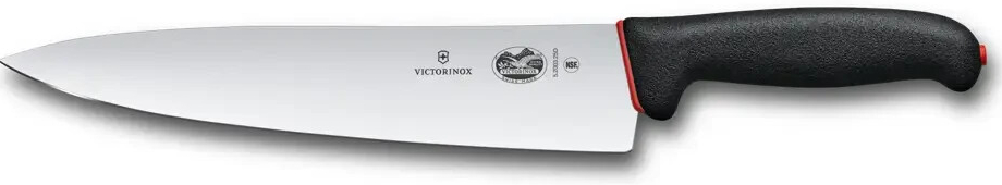 Victorinox Fibrox Dual Grip 5.2003.25D Kuchársky nôž 25 cm - čierna/červená