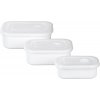 Dóza MagicHome Lunchbox set MB41, sada 3 ks, 700/1300/2100 ml, obdĺžniková, otvárateľné veko