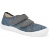 Beda Barefoot dětské plátěnky Playful BFN Denim modré
