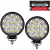 2X PRACOVNÁ LAMPA Auto LED 42W rozptýlené svetlo traktor 12V/24V