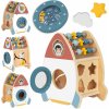 Drevený labyrint TOOKY TOY Space Rocket Activity Sorter