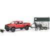 Bruder 2501 Dodge RAM s prívesom na kone