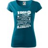 1966 v kocke - Dámske tričko Pure - XS ( Petrolejová )