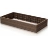 Prosperplast Vyvýšený záhon BASE WOODY hnedý 149,2 cm