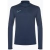 Pánske futbalové tričko s dlhým rukávom Nike Academy Dri-Fit 1/2-Zip midnight navy/black/midnight navy/hyper turquoise