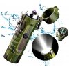 Handy F16 plazmový zapaľovač USB vodeodolný / maskáčový (Outdoor elektrický plazmový zapaľovač s LED svetlom (baterkou) s kompasom, vodeodolný IP68 môžete ho aj ponoriť.)