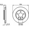 Bosch 0 986 479 097 Brzdový kotúč