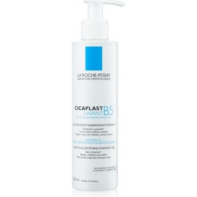 La Roche Posay Cicaplast Lavant B5 ukľudňujúci čistiaci penivý gél For Skin Irritation Babies Childern and Adults Face Body Scalp and Intimate Areas 200 ml