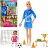 Barbie fotbalová trenérka s panenkou herní set blond trenérka