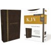 KJV, Thinline Bible, Standard Print, Imitation Leather, Brown, Indexed, Red Letter Edition, Comfort Print (Thomas Nelson)(Kniha)