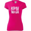 Nápis Krav Maga - Dámske Fantasy športové (dresovina) - 2XL ( Neon Pink )