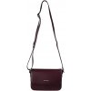 CINDY dámska crossbody koženková kabelka Bordová