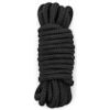 Čierne bavlnené lano na bondage (4,5 m)