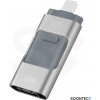 SOONTEC 256 GB 3.0 USB pamäť 3 v 1 MICRO USB / USB / Lightning pre iPhone (strieborná) na spracovanie videa v smartfónoch