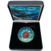 New Zealand Mint strieborná minca minca Sea Turtle 2022 Kolorované 1 Oz