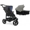 TFK Mono3 2v1 Premium Black Combi carrycot + Seat unit Nenafukovacie kolesá (s výplňou) Hlboká vanička Premium Grey