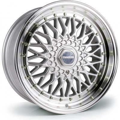DARE RS 8,5x17 5x100-5x114.3 ET20 silver polished chrome rivets
