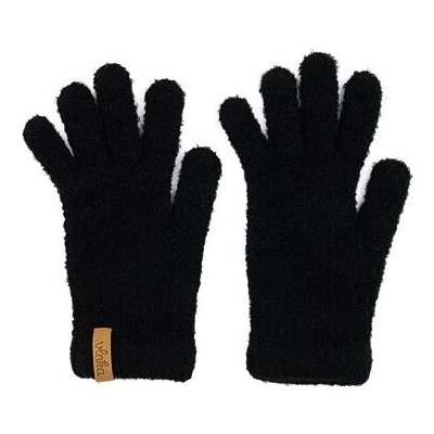Vlnka Detské prstové rukavice s ovčou vlnou čierna