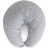 CEBA BABY Vankúš na dojčenie Huggy (150x60x37) Basic Grey Stars