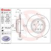 BREMBO Brzdový kotúč 09.C117.11
