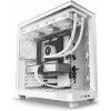 NZXT skříň H6 Flow dvoukomorová / MidT / 3x120mm fan / 2xUSB 3.2 / USB-C / prosklená bočnice i čelo / bílá CC-H61FW-01