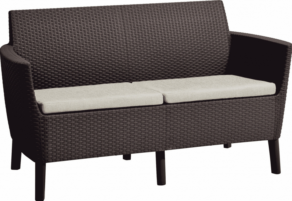 Keter Salemo 2 seater sofa hnedá