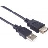 PremiumCord kupaa1bk USB 2.0 prodlužovací, A-A, 1m, černý