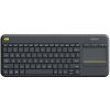 Bezdrôtová dotyková klávesnica Logitech® K400 Plus – tmavá – USA (medzinárodná verzia) – 2,4 GHz – N/A – medzinárodná verzia