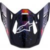 Šilt pre helmy na motorku Alpinestars Supertech S-M10 limitovaná edícia Black Hole čierno-farebný