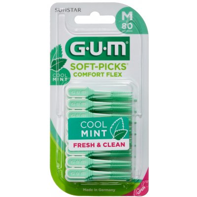 GUM Soft-Picks Regular Comfort Flex Mint, ISO 1, 80 ks