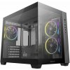 DEEPCOOL skříň CG330 3F / microATX / 3x120 mm ARGB fan / USB 3.0 / 2×USB 2.0/ panoramatická / černá R-CG330-BKNGM3-G