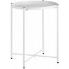 tectake 404188 odkladací stolík chester 45,5x45,5x53cm - biela