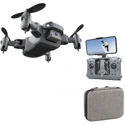 OEM Mini dron, profesionálna 4K HD kamera, WiFi FPV RC, sivá 1080P 3B taška, Francúzsko