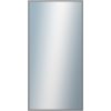 DANTIK - Zrkadlo v rámu, rozmer s rámom 50x100 cm z lišty Hliník platina (7269019)