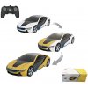 RASTAR RC Auto BMW I8-UV Sensitive Collection 1:24 na diaľkové ovládanie s LED svetlom + Meniaca farba kapoty, žlto-biele