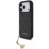 Guess 4G Charm MagSafe Zadní Kryt pro iPhone 17 Pro Tone on Tone Grey GUHMP17LGF4GCK