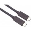 PremiumCord USB4™ 40Gbps 8K@60Hz kabel Thunderbolt 3 délka: 1,2m (ku4cx12bk)