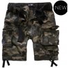 Brandit pánske cargo šortky SAVAGE RIPSTOP dark camo Farba: čierny maskáč, tmavý maskáč, Veľkosť: S