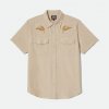 BRIXTON tričko - Ford S/S Western Shirt Khaki (KHAKI) veľkosť: M