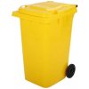 Max C24Y Popolnice 240 L žltá s kolieskami