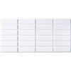 GRACE 3D PVC obklad White Seam 98x48 cm - biely 1 ks