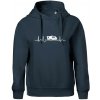 EKG karavan - Oversized mikina dámská Moon - kratšia + širšia - 2XL ( Tmavomodrá (takmer čierna) )