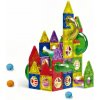 Bavytoy Magnetická stavebnice Věž s domečky 98 ks (BV0470)