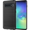 Techsuit Carbon Silicone kryt na Samsung Galaxy S10 Plus – čierny
