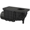 ALCA Univerzálny strešný odkvapkávač 300 × 155/110 mm, čierny AGV3
